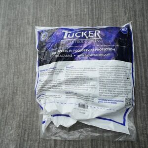 Tucker Safety 52242 24" BurnGuard QuicKlean 5 Finger Gloves Blue Medium New